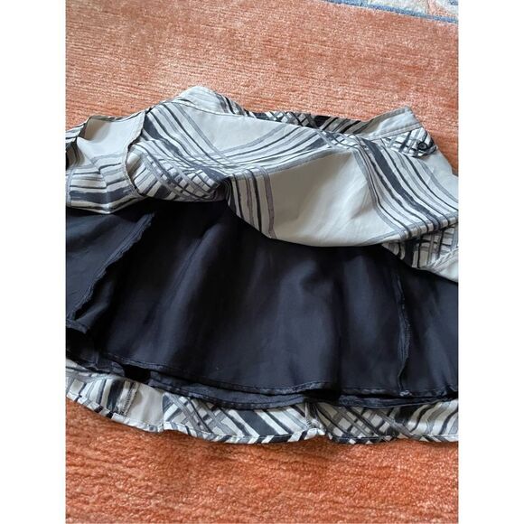 Go International Crosshatch Skater Mini Skirt 1 - Picture 5 of 7
